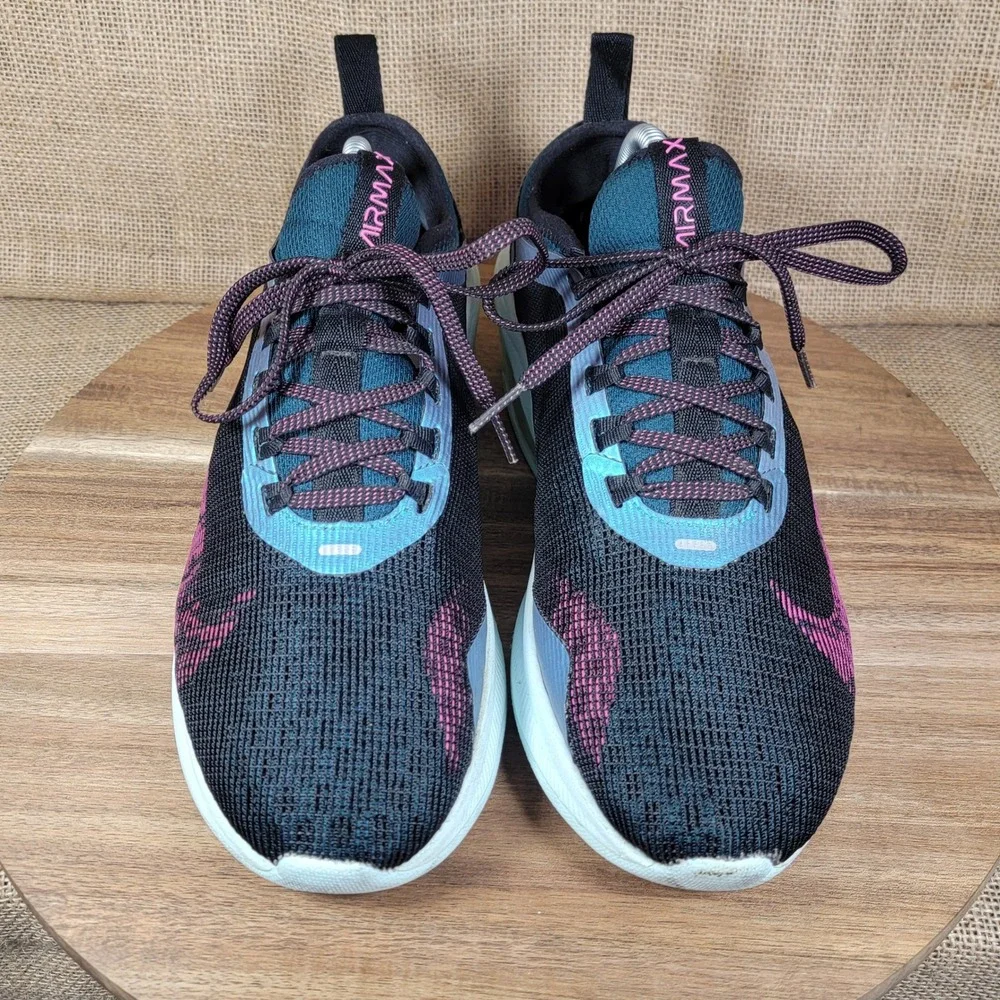 Nike Air Max Fly Running Shoes Black Teal Pink Women's Size 10 Athletic Sneakers